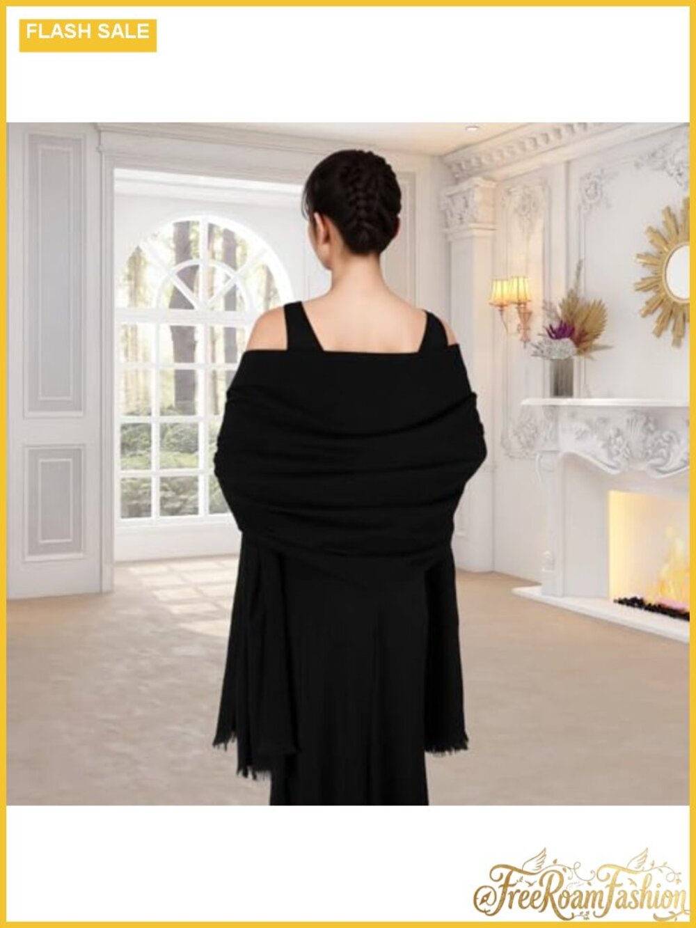 Pashmina Shawl Wrap Soft Fringe Scarf Wedding Guest